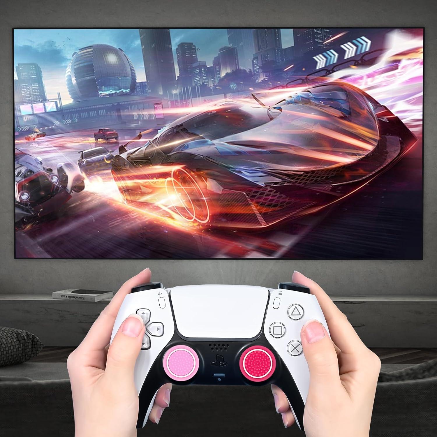 Tapas de Agarre Rosa DLseego para Controladores Xbox y PS5