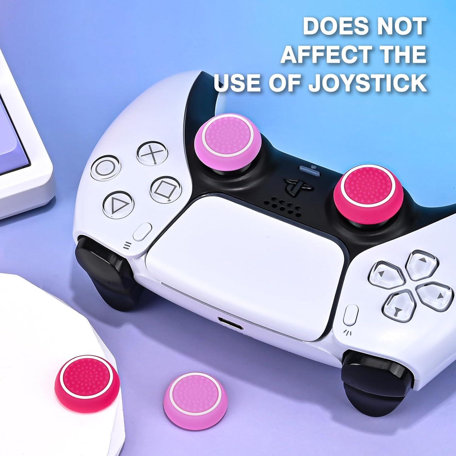 Tapas de Agarre Rosa DLseego para Controladores Xbox y PS5