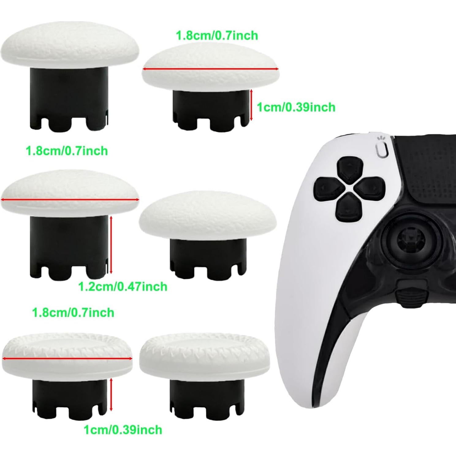 Tapas de Joystick 6 en 1 Anglepingping para PS5 Edge