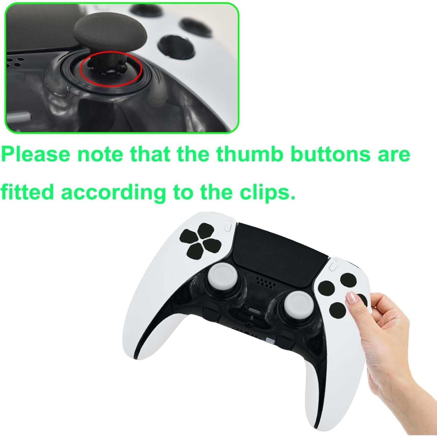 Tapas de Joystick 6 en 1 Anglepingping para PS5 Edge