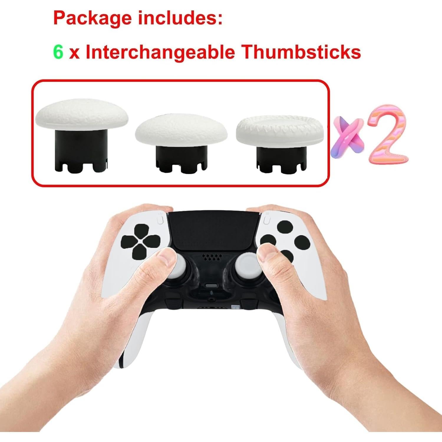 Tapas de Joystick 6 en 1 Anglepingping para PS5 Edge