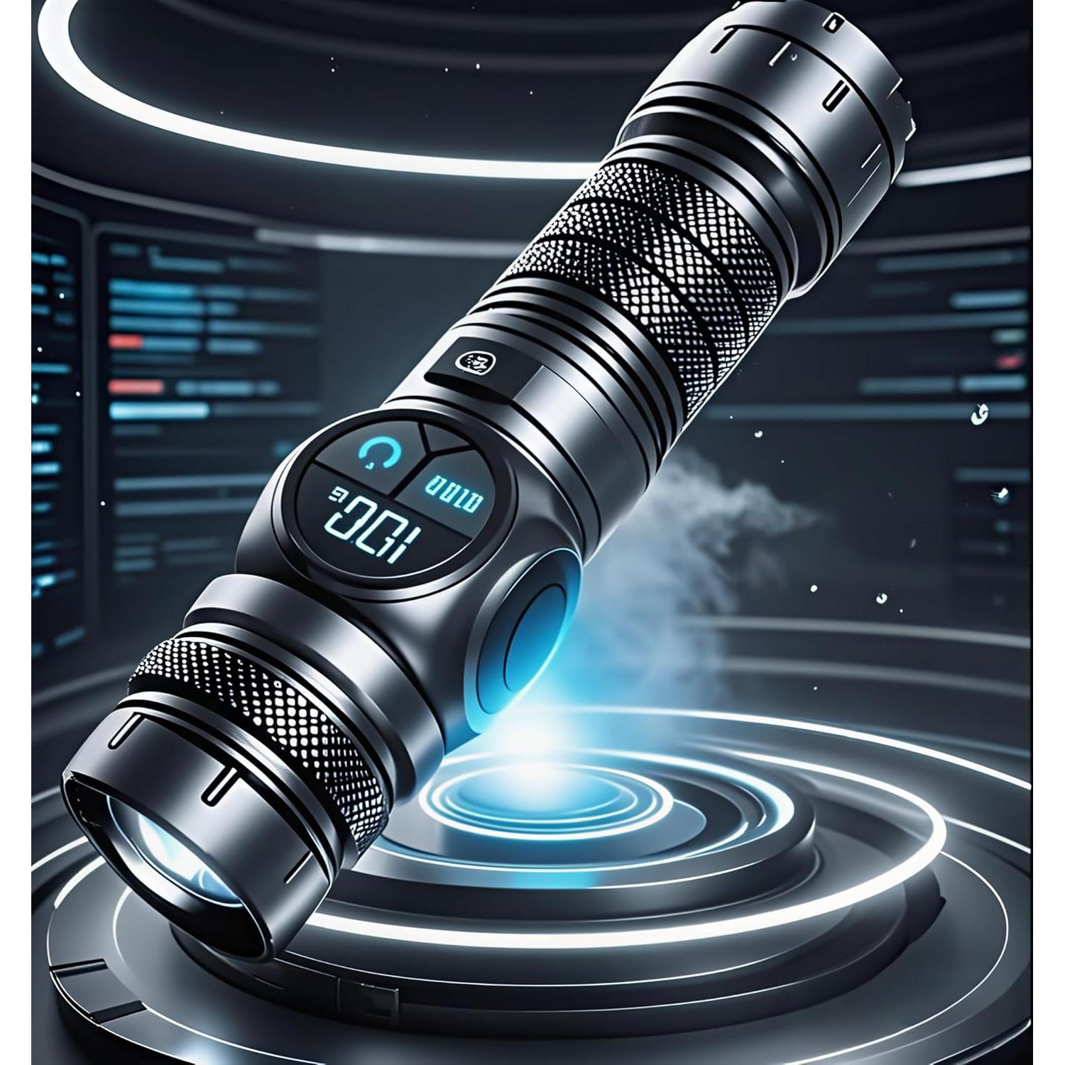 Linterna Táctica HAUSBELL S6000 200,000LM LED Recargable