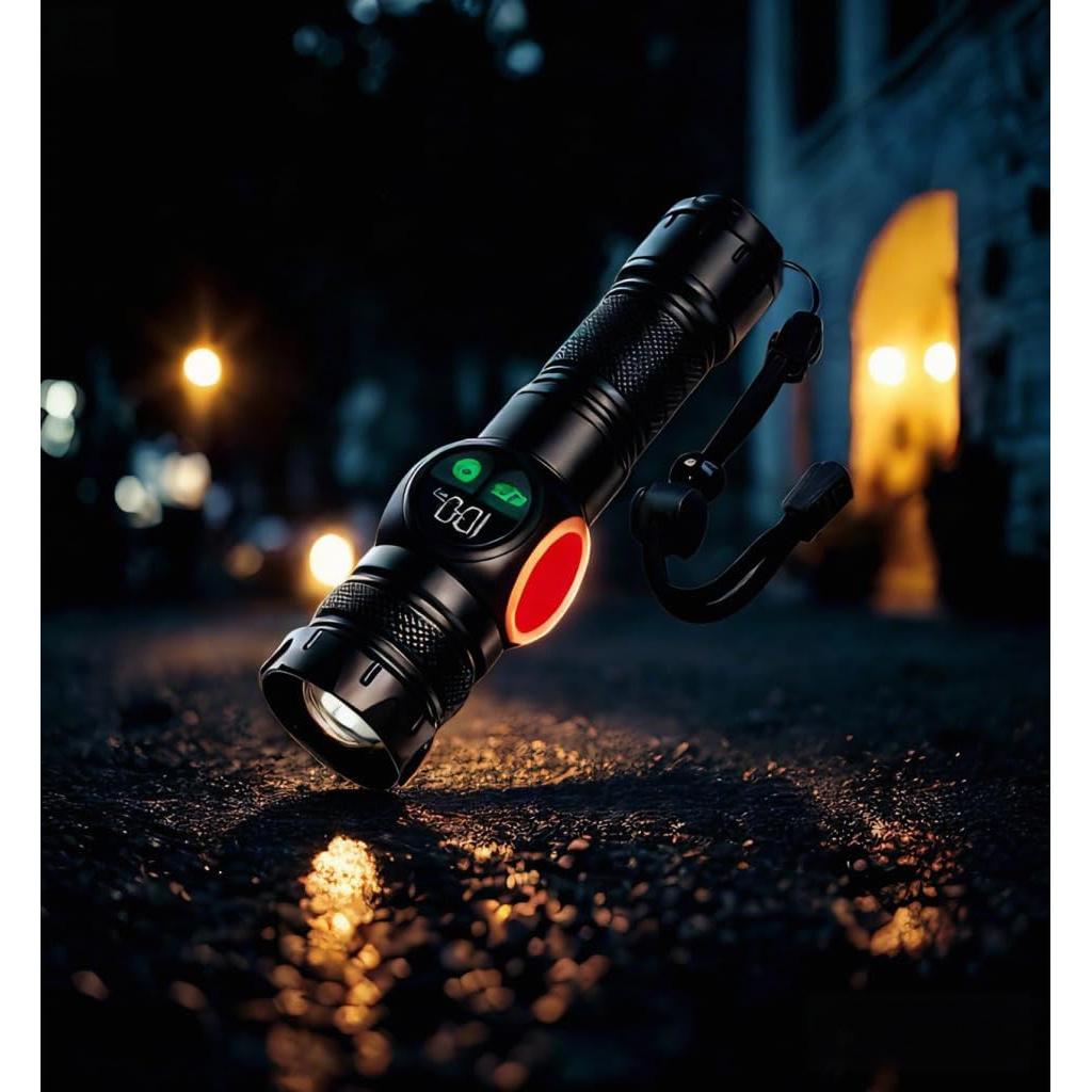 Linterna Táctica HAUSBELL S6000 200,000LM LED Recargable