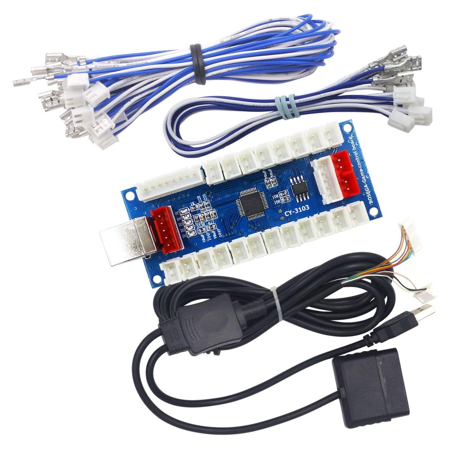 Controlador Arcade SJ@JX Kit DIY USB PS2 PC 0.20 kg