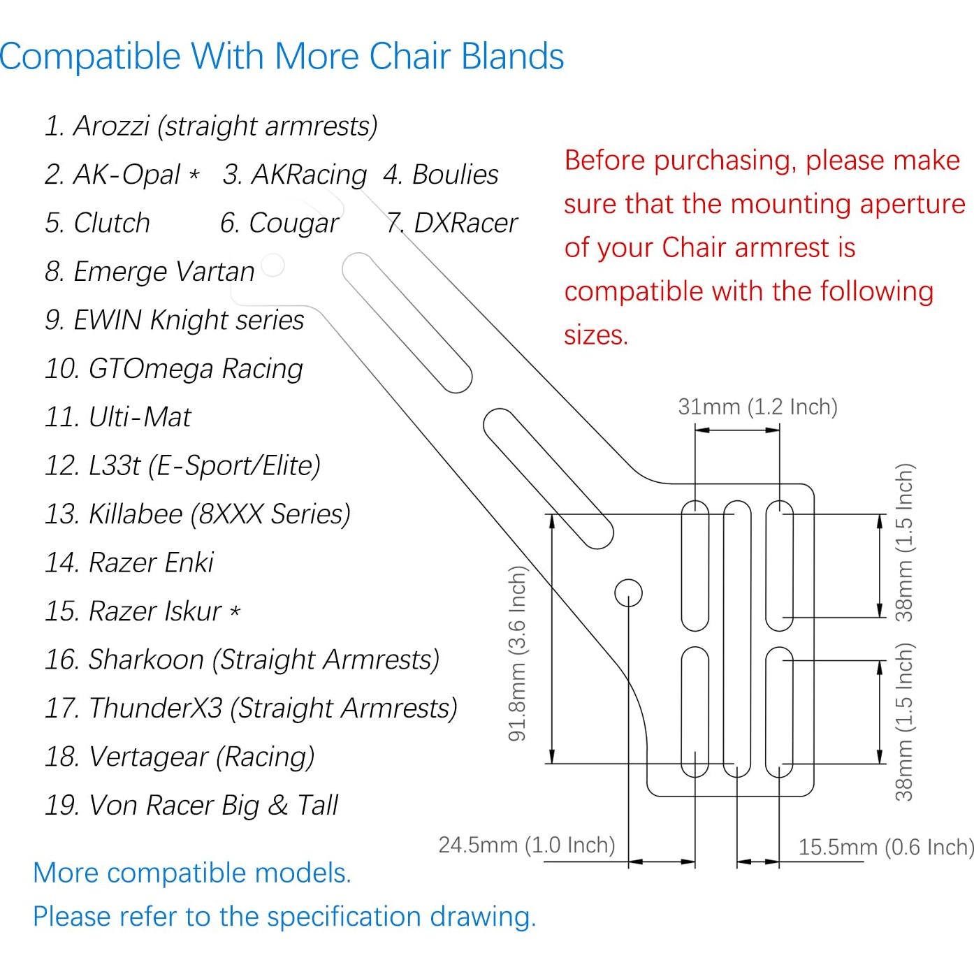 Soporte de Silla para Joystick y Acelerador EG STARTS 3,18kg