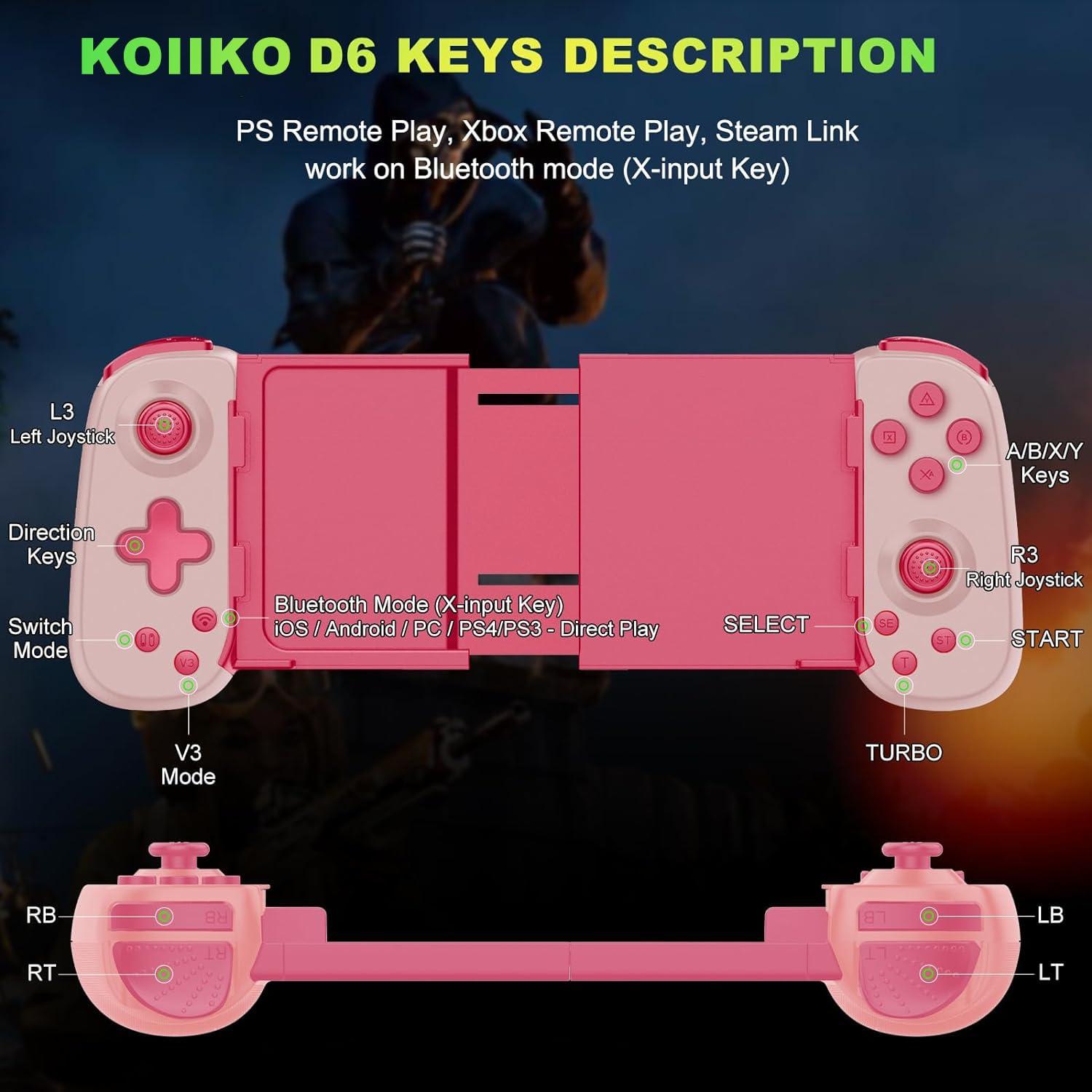 Controlador Inalámbrico ShenZhen Rosa para iOS/Android/PC