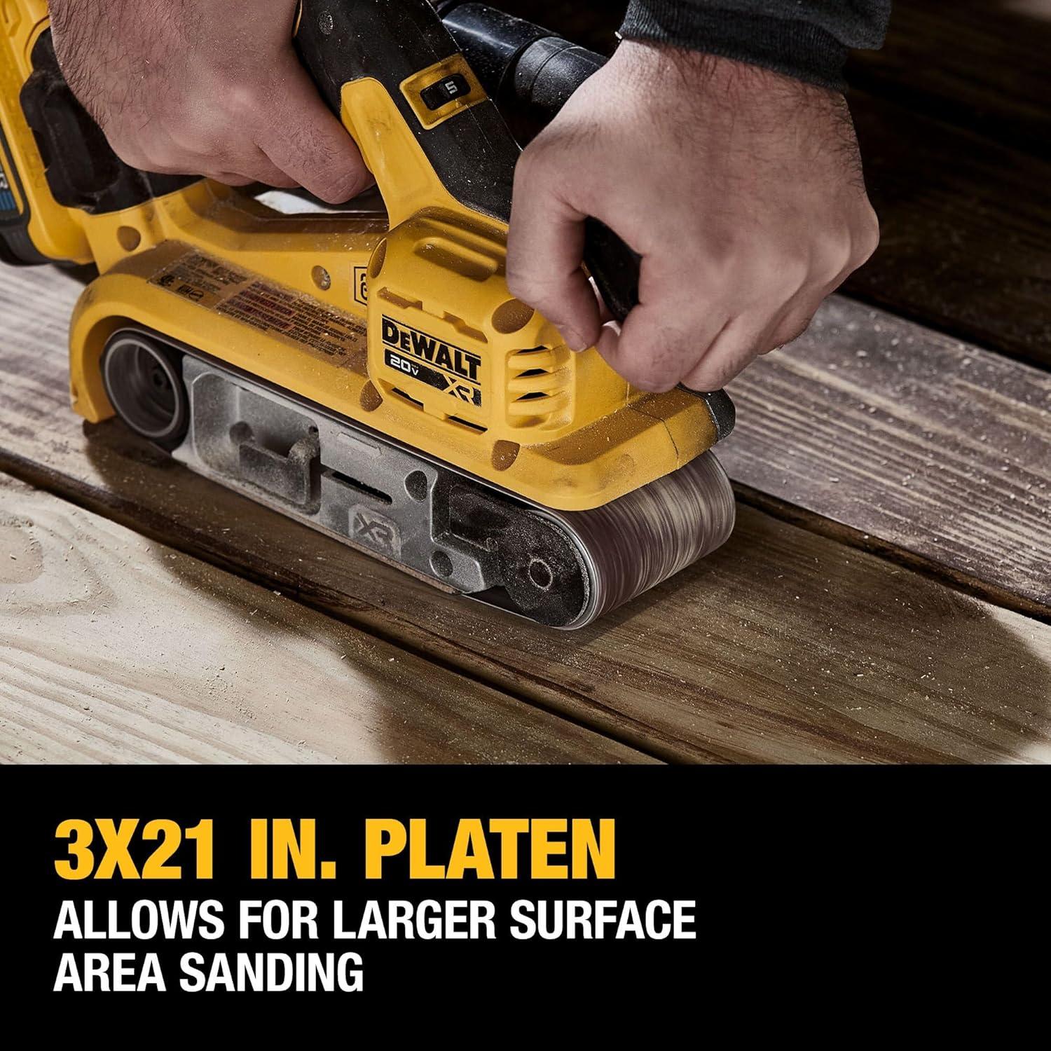 Lijadora de Banda DEWALT 20V MAX Sin Escobillas DCW220B