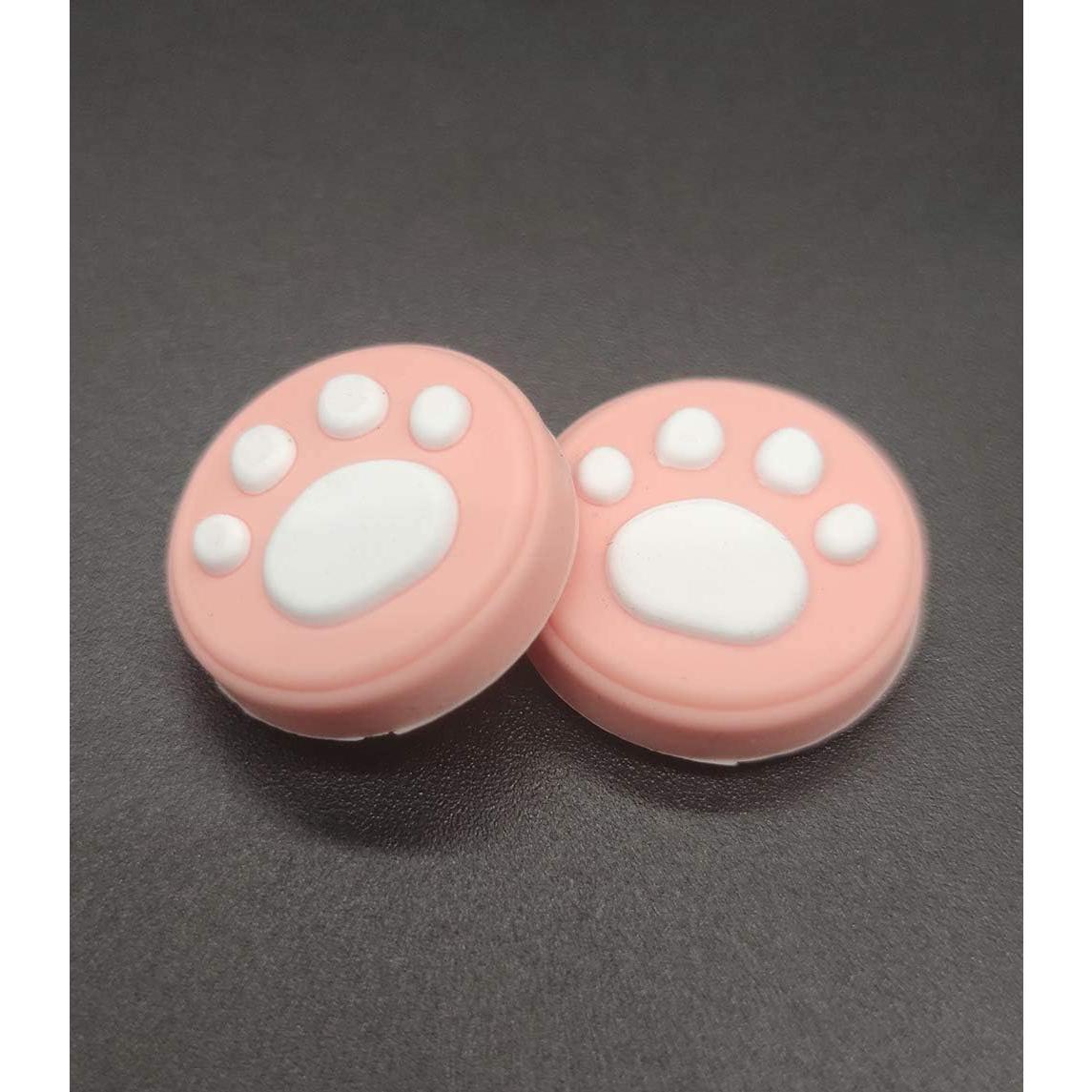 2 Tapas de Silicona Rosa para Joystick Nintendo Switch