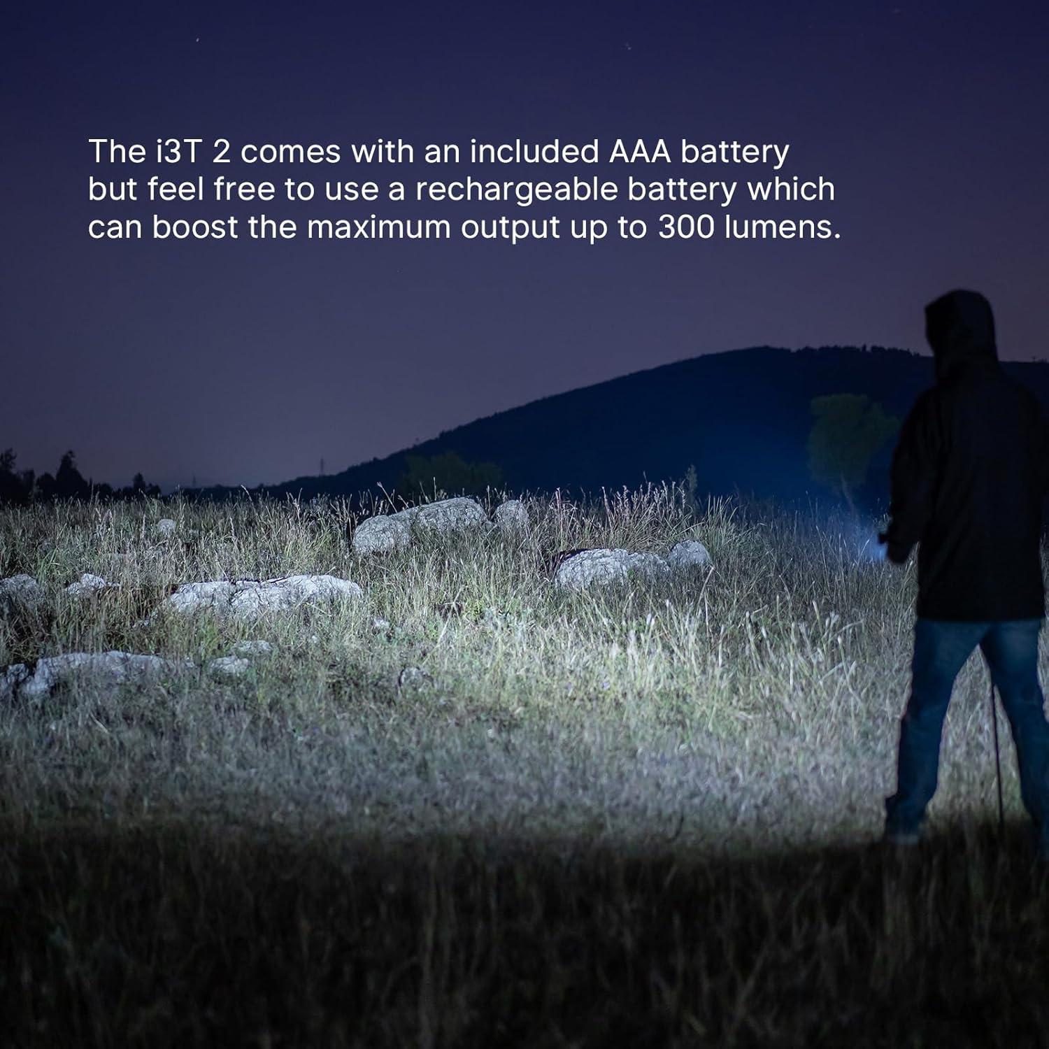 Linterna OLIGHT I3T 2 EDC 200 lúmenes Compacta Negra