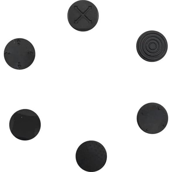 6 Tapas de Silicona Negra para Joystick PSV 2000/1000