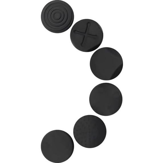 6 Tapas de Silicona Negra para Joystick PSV 2000/1000