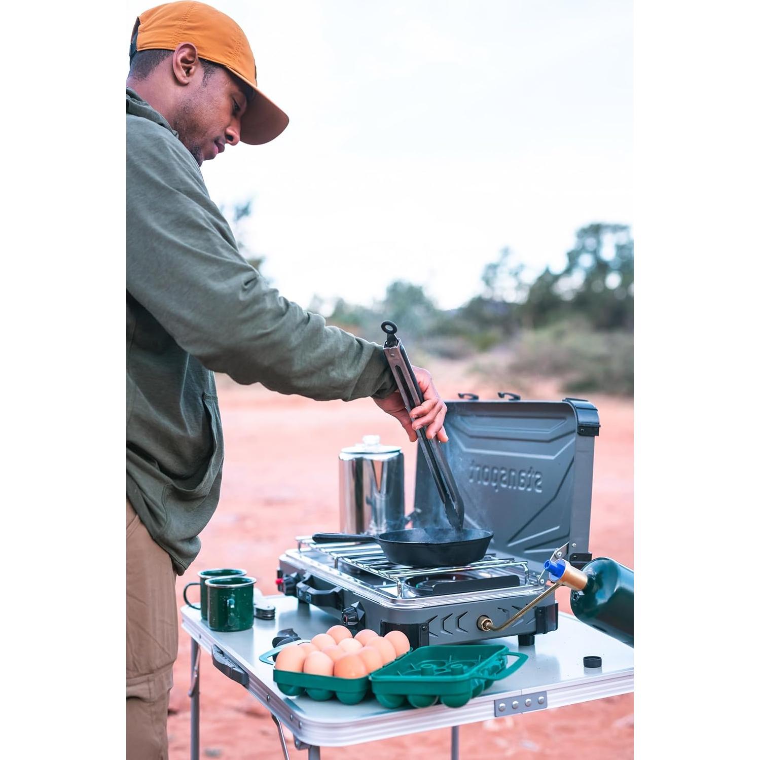 Contenedor de Huevos Stansport Verde para 12 Huevos