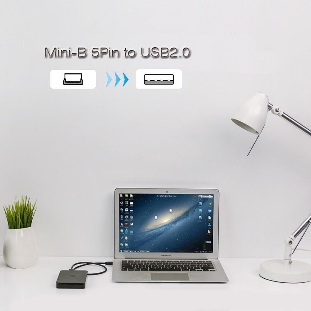 Cable USB 2.0 Mini B 30.48 cm DIGITMON para PS3