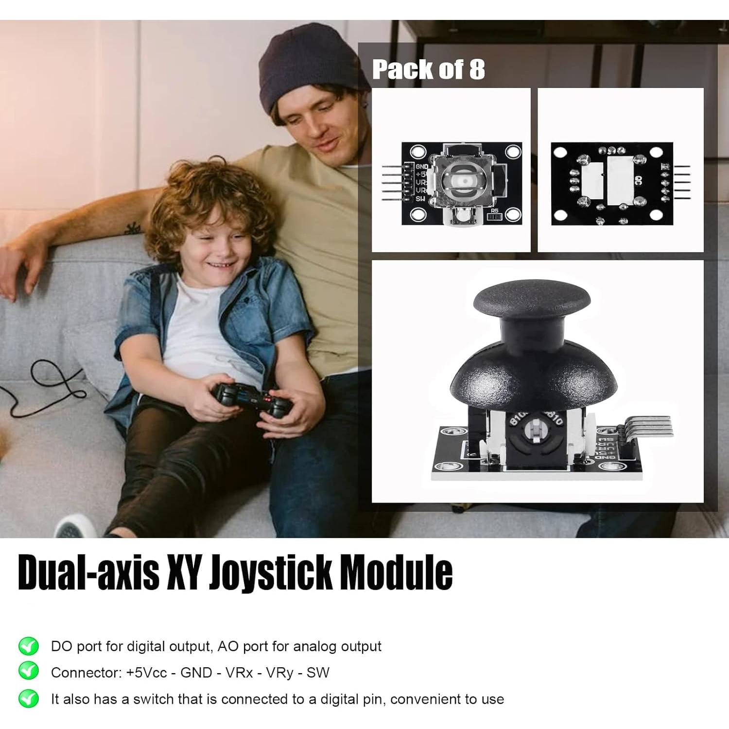 Módulo Joystick Analógico Diitao 8PCS Doble Eje 20cm