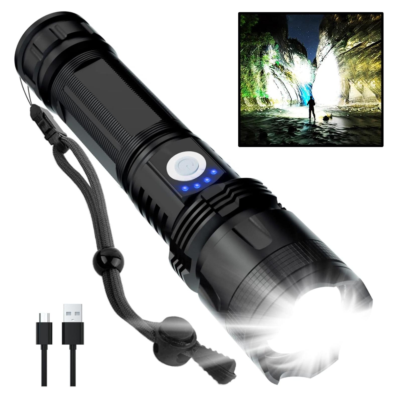 Linterna LED Recargable BERCOL P50 90000 Lúmenes IPX5