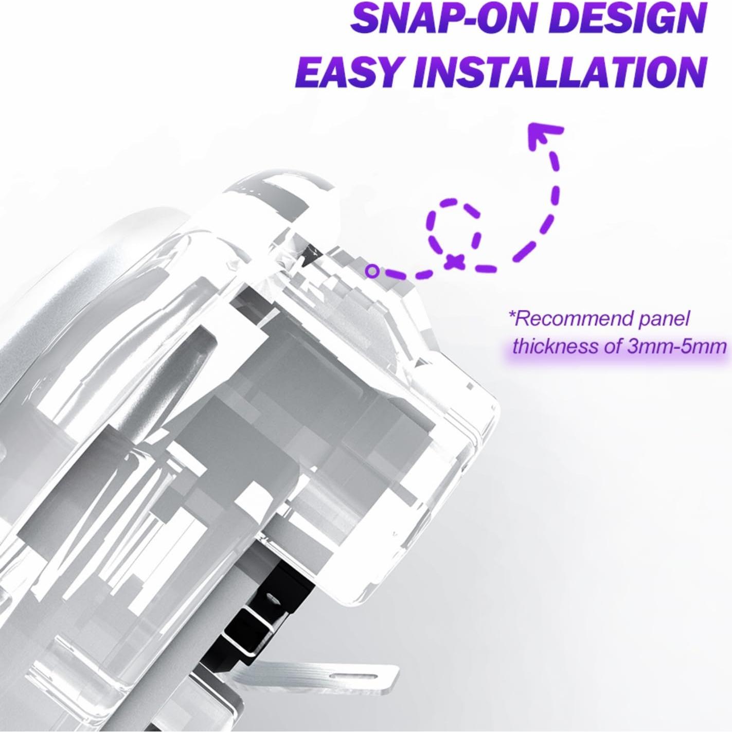 Botones de Cierre BITFUNX 12 PCS para Arcade 30mm