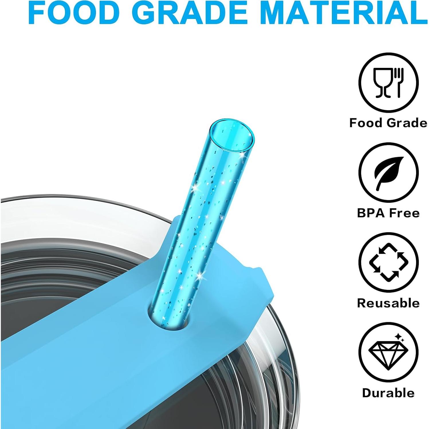8 Pajillas Reutilizables Alwenid para Vaso Stanley y Owala