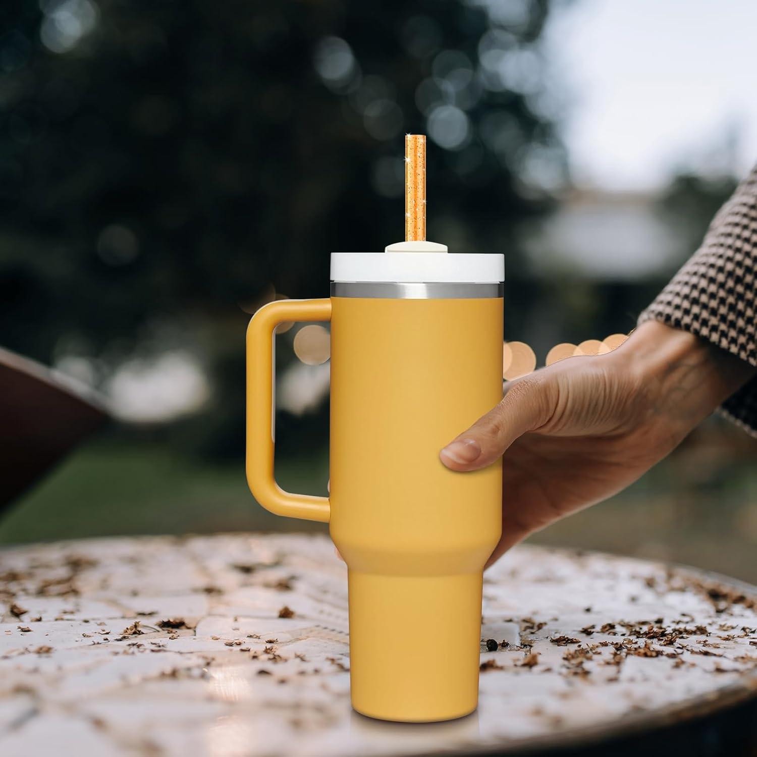 8 Pajillas Reutilizables Alwenid para Vaso Stanley y Owala