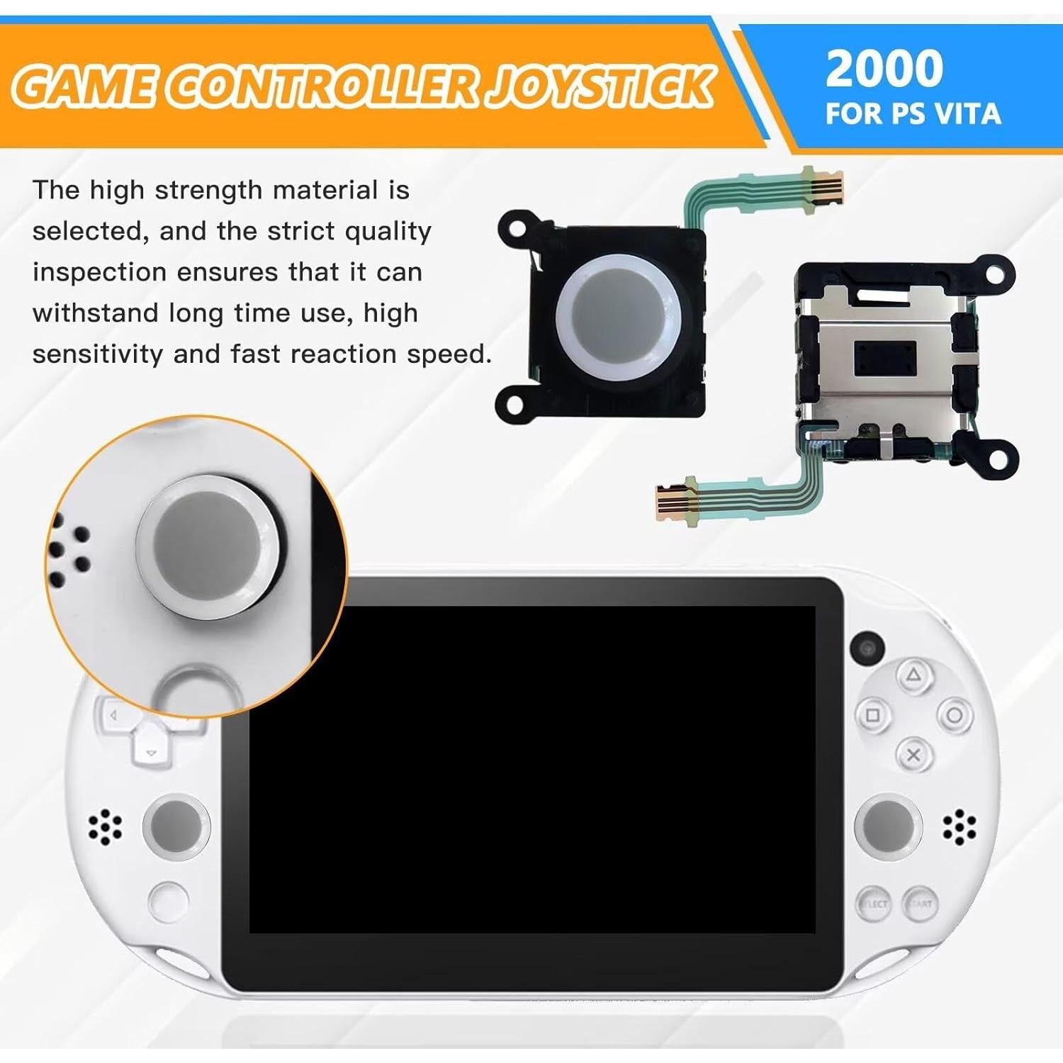 Palanca de Control Analógica FYAKSYAS para PS Vita 2000 - Blanco