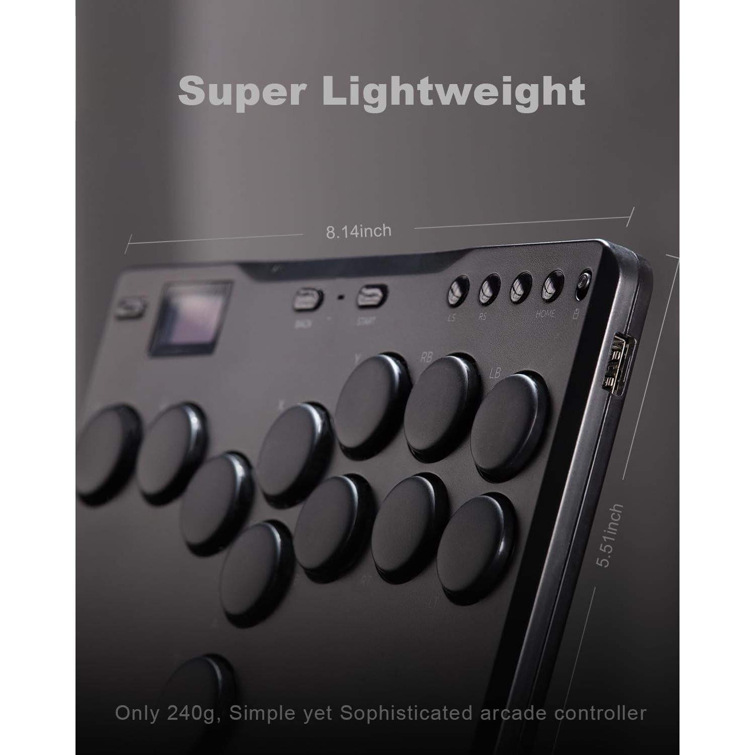 Controlador de Arcade SIXSIR P12 - Ligero, RGB, 12 Botones