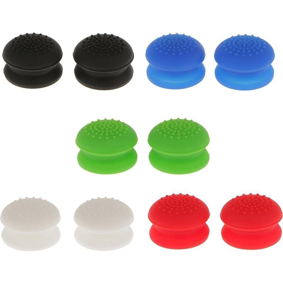 2 Tapas Antideslizantes de Goma para Joystick PS4/Xbox - Negro