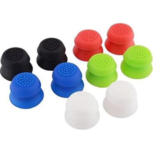 2 Tapas Antideslizantes de Goma para Joystick PS4/Xbox - Negro