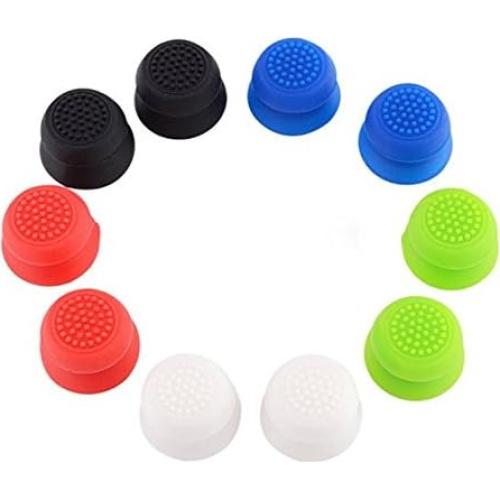 2 Tapas Antideslizantes de Goma para Joystick PS4/Xbox - Negro