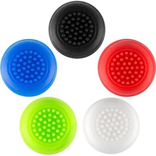2 Tapas Antideslizantes de Goma para Joystick PS4/Xbox - Negro