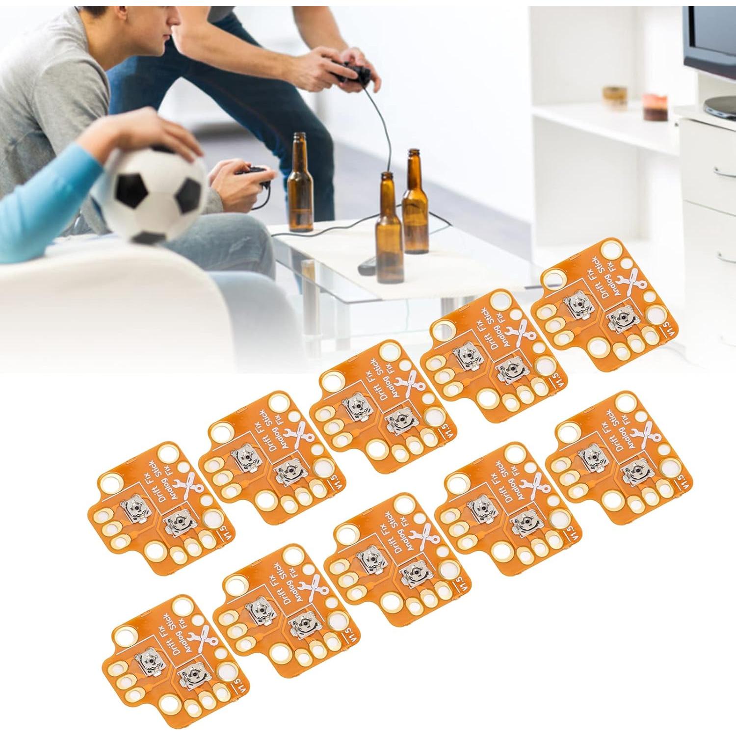 10 Placas de Reparación de Deriva Joystick PUSOKEI Dorado