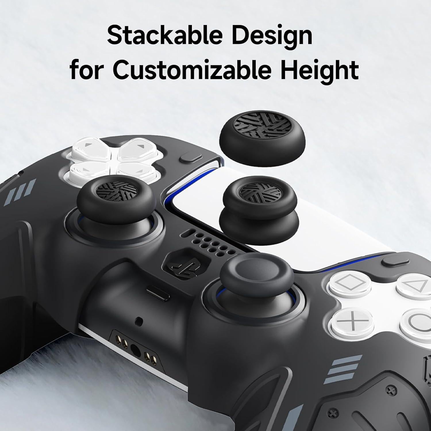 Empuñaduras Joystick JEMDO para PS5/PS4/Switch Pro, 6 Piezas