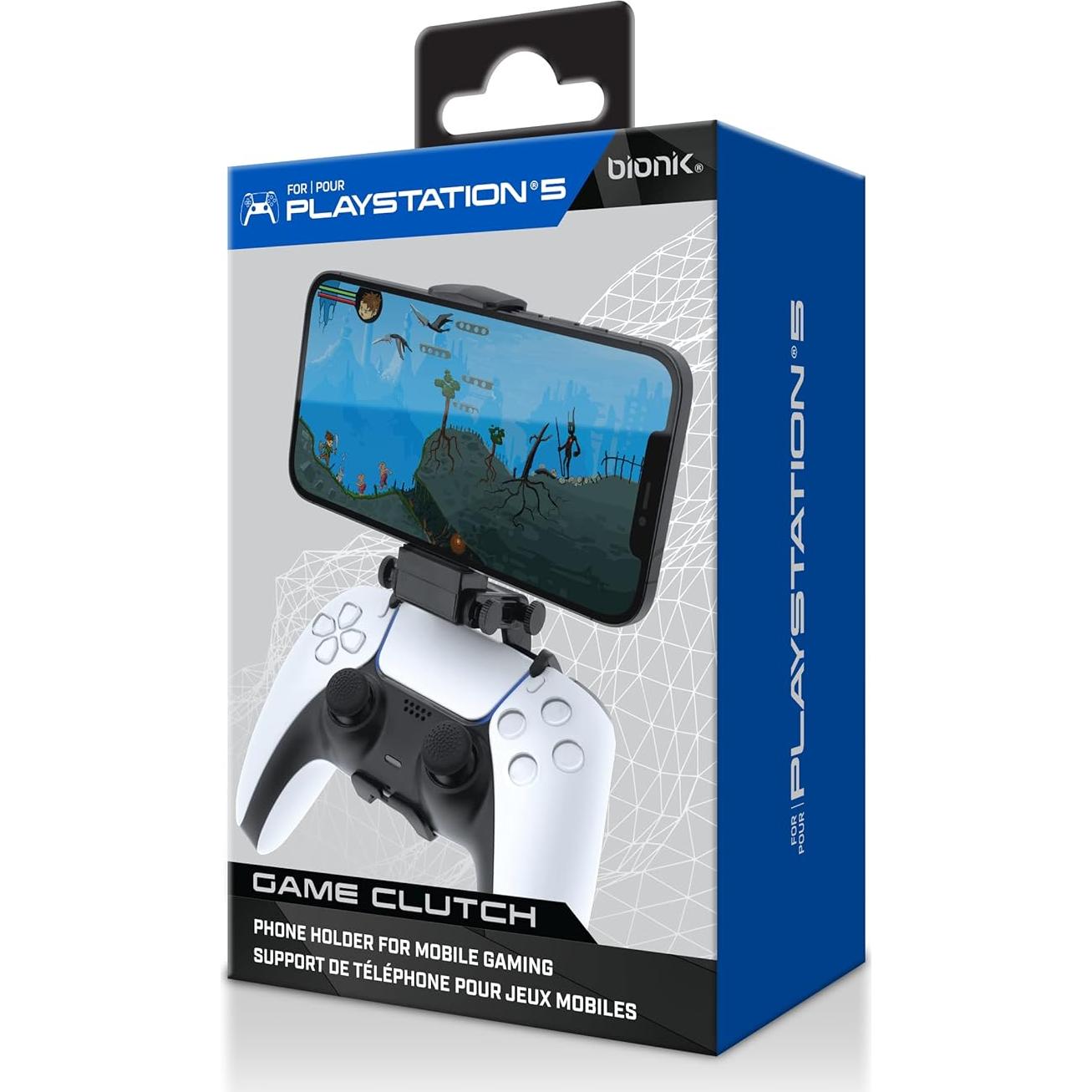 Soporte Bionik Game Clutch para PS5 y teléfono móvil