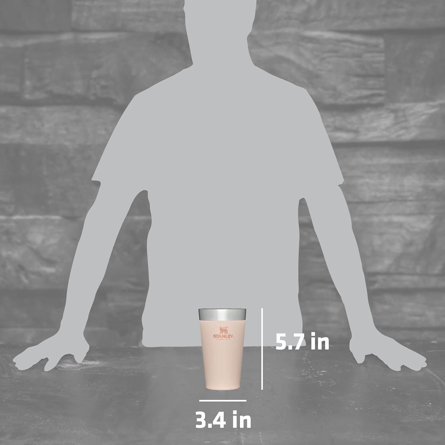 Vaso de Cerveza Apilable Stanley 473ml | Acero Inoxidable Térmico