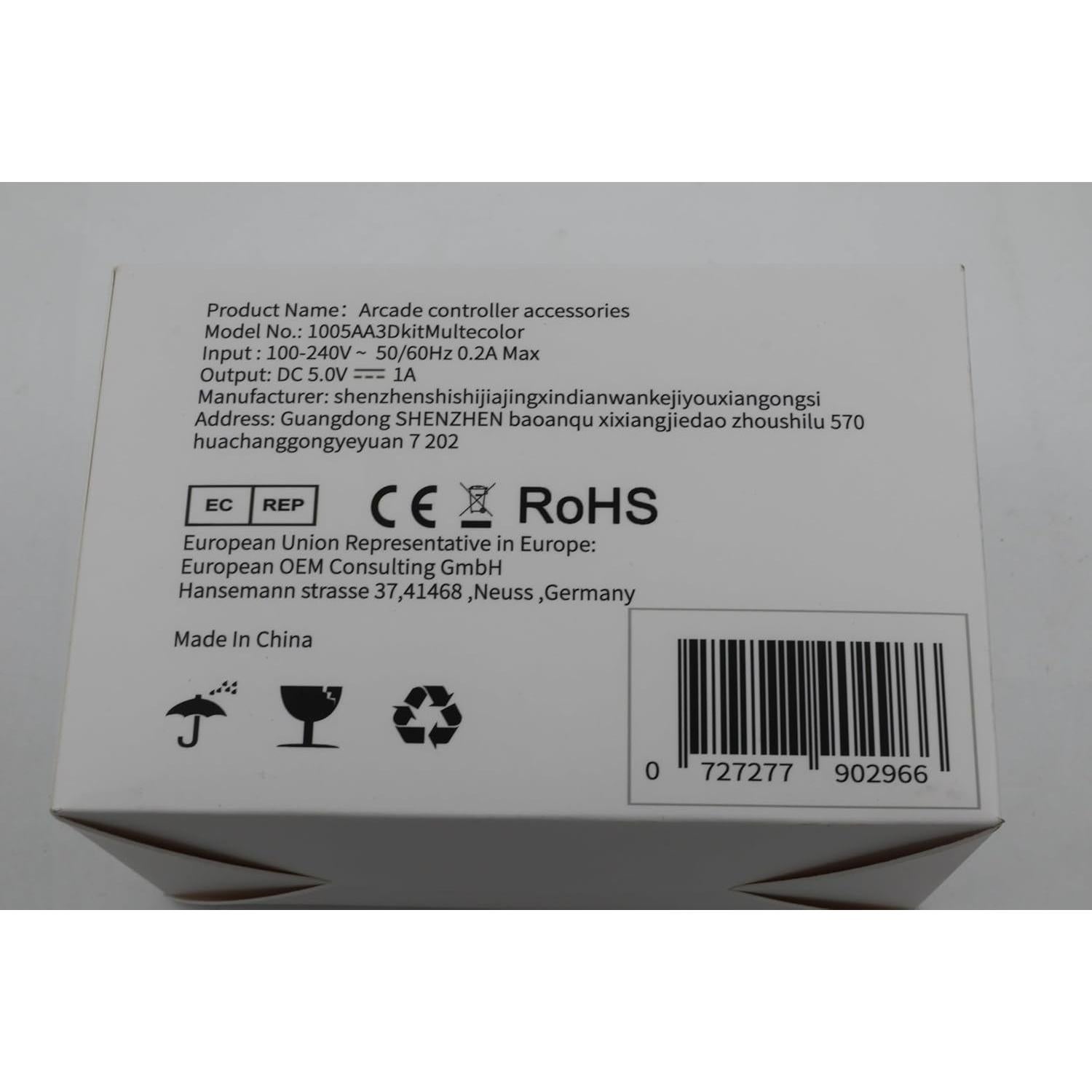 Controlador de Juego SJ@JX 2 Jugadores Joystick LED 8 Vías