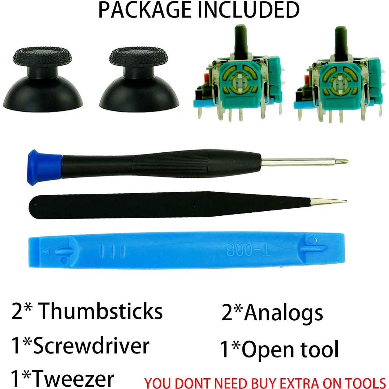 Joystick Analógico 3D CTHTBZ para Controlador PS5 - 2 Piezas