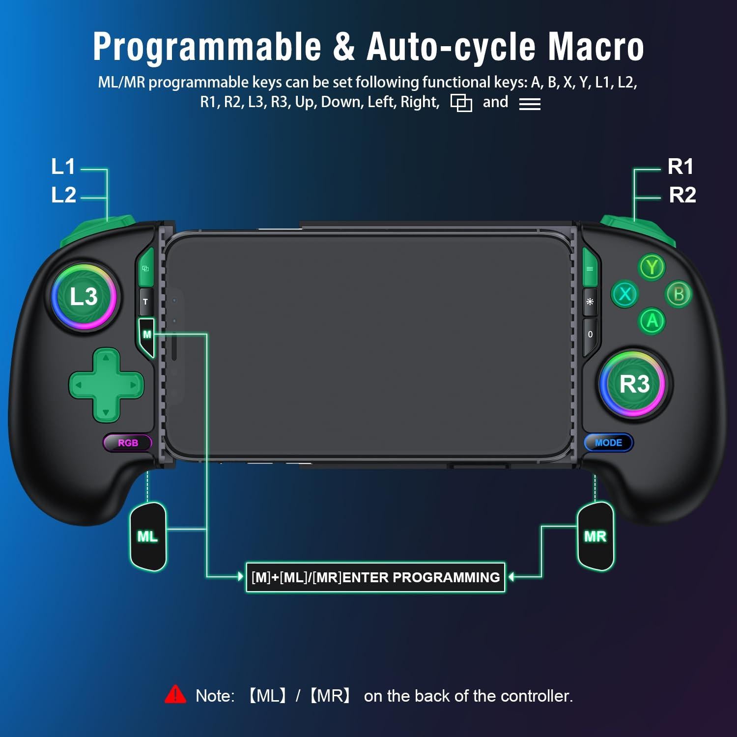 Controlador Inalámbrico Móvil AXYBCOOL para iPhone/Android