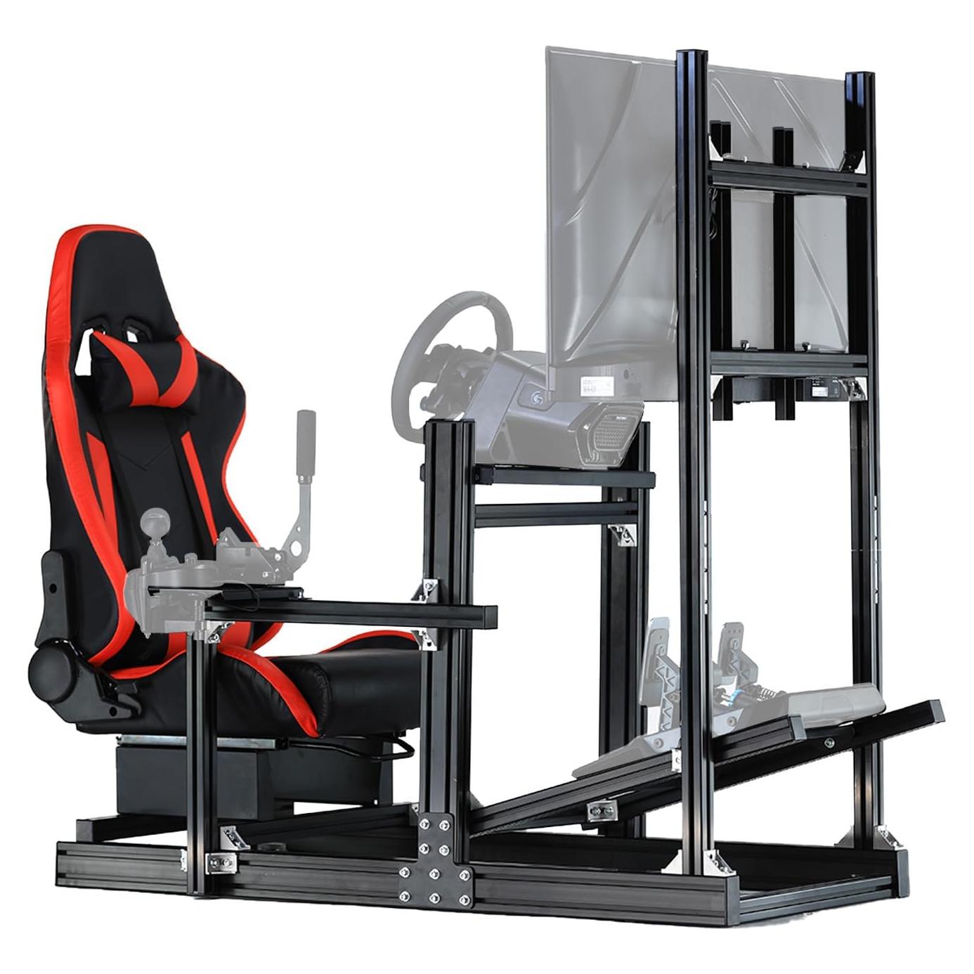 Soporte de Simulador de Carreras Anman con Monitor Ajustable