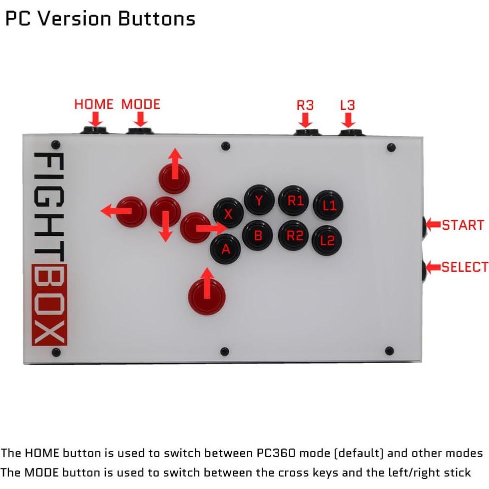 Controlador de Juego Arcade FightBox F4-PC Sin Palanca 1.95kg