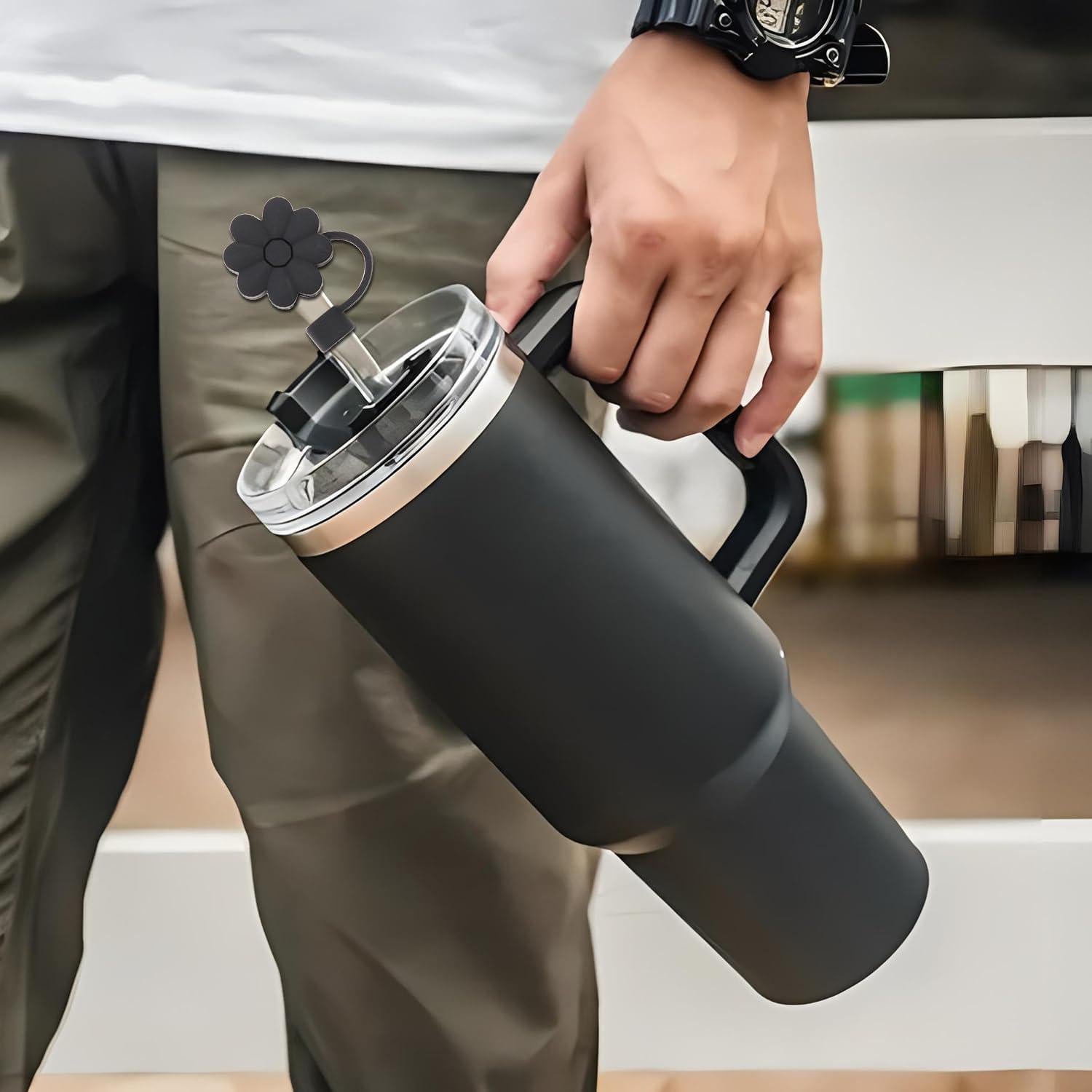 Accesorios Taza Stanley Wabogove Tapa Silicona y Charm M