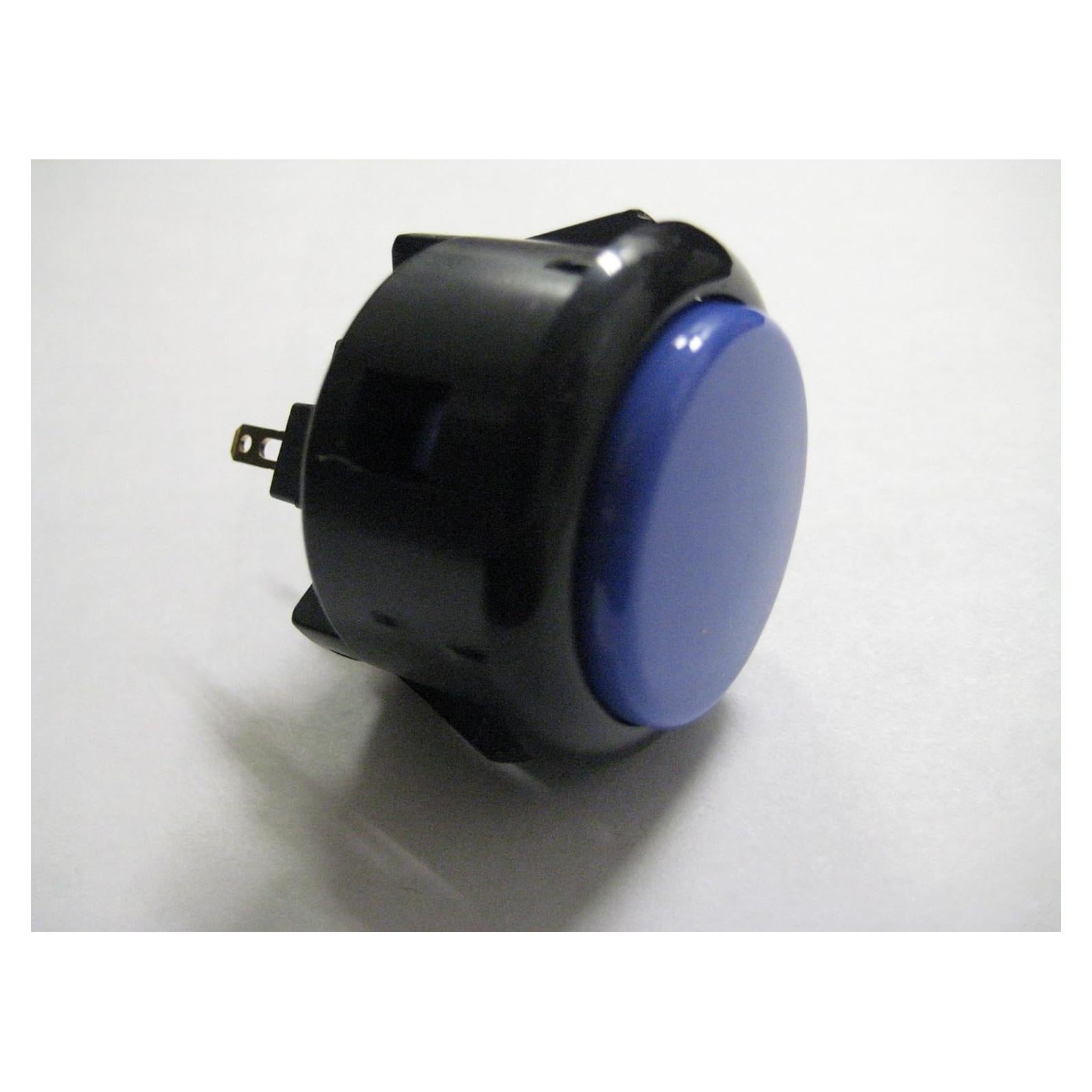 Botón de Arcade Sanwa OBSF-30 Azul Oscuro y Negro 30mm