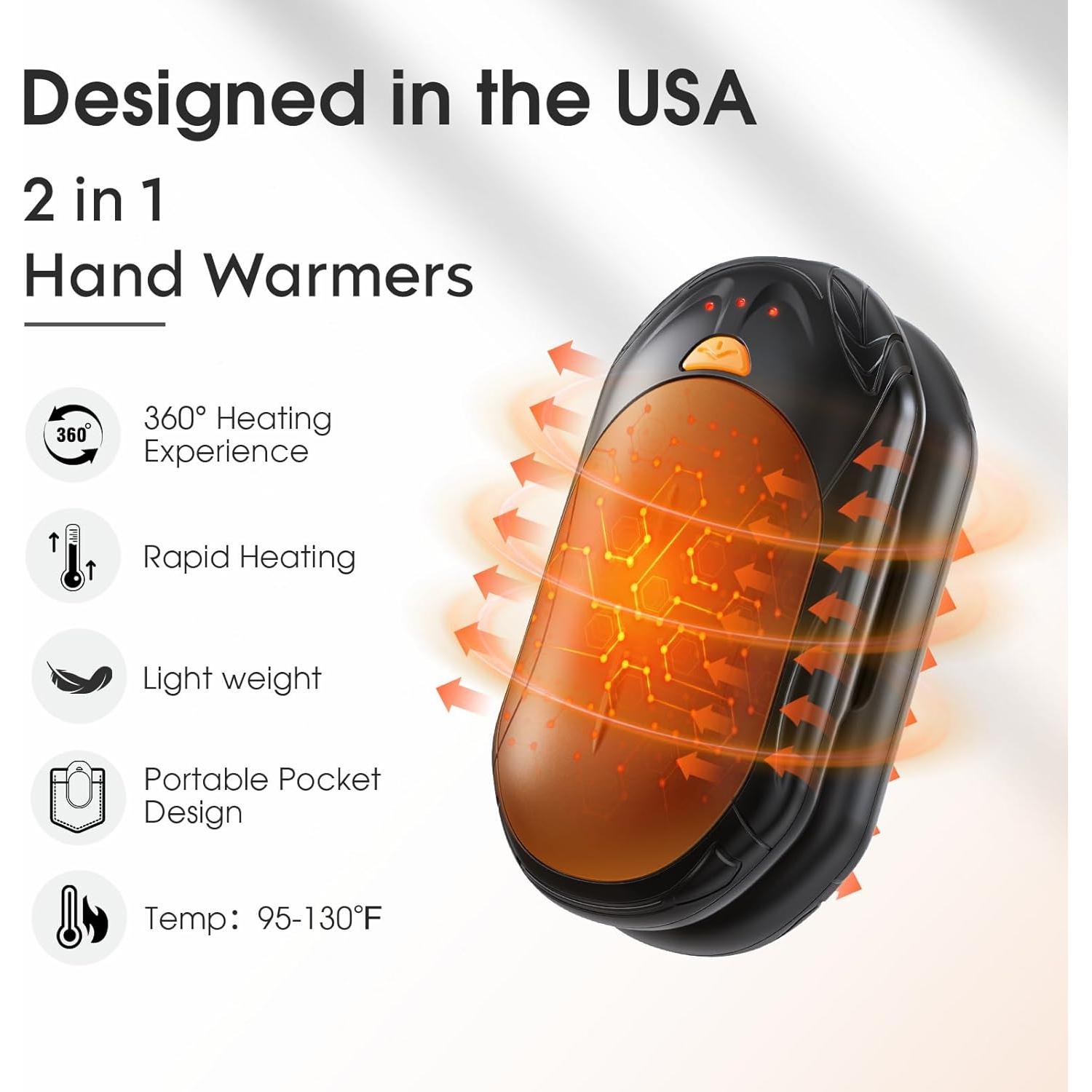 Calentadores de Manos Recargables UNIHAND AOY-766 6000mAh