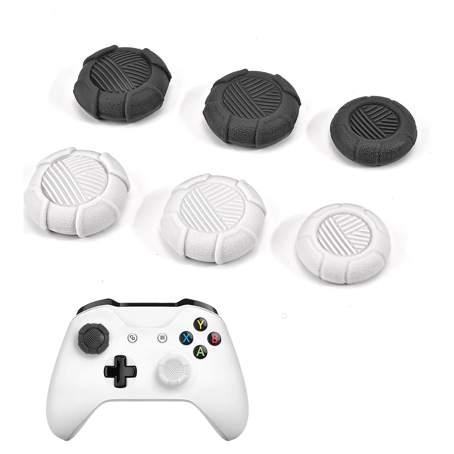 Tapas de Agarre DLseego para Controladores Xbox y PS5 - Gris Negro