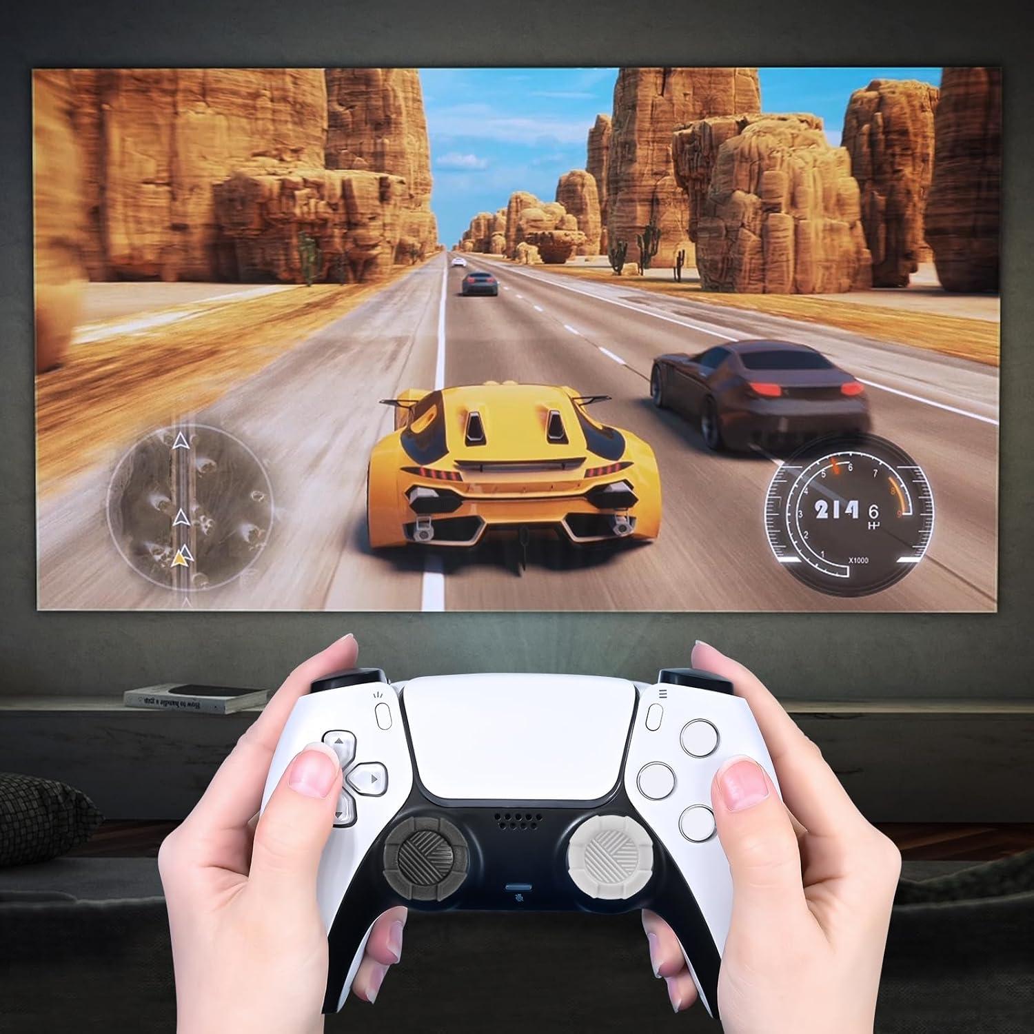 Tapas de Agarre DLseego para Controladores Xbox y PS5 - Gris Negro