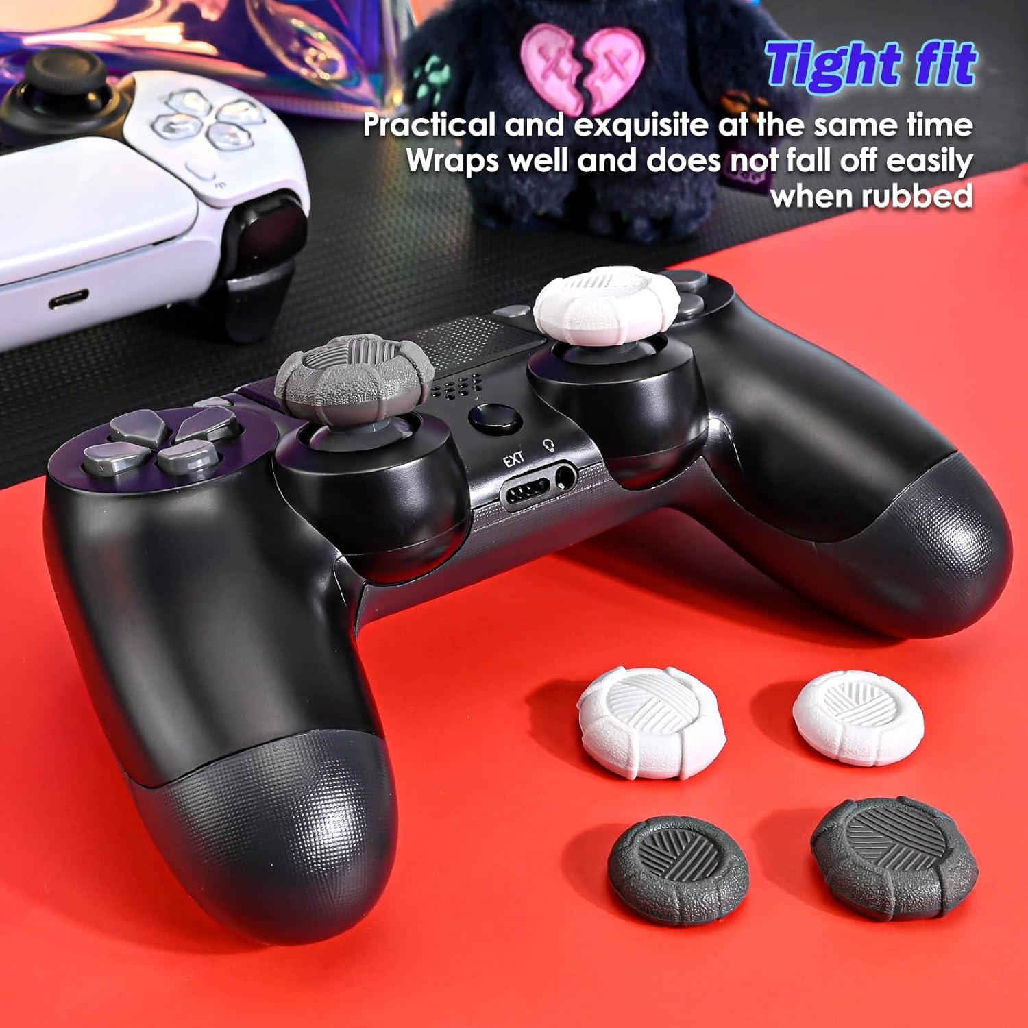 Tapas de Agarre DLseego para Controladores Xbox y PS5 - Gris Negro