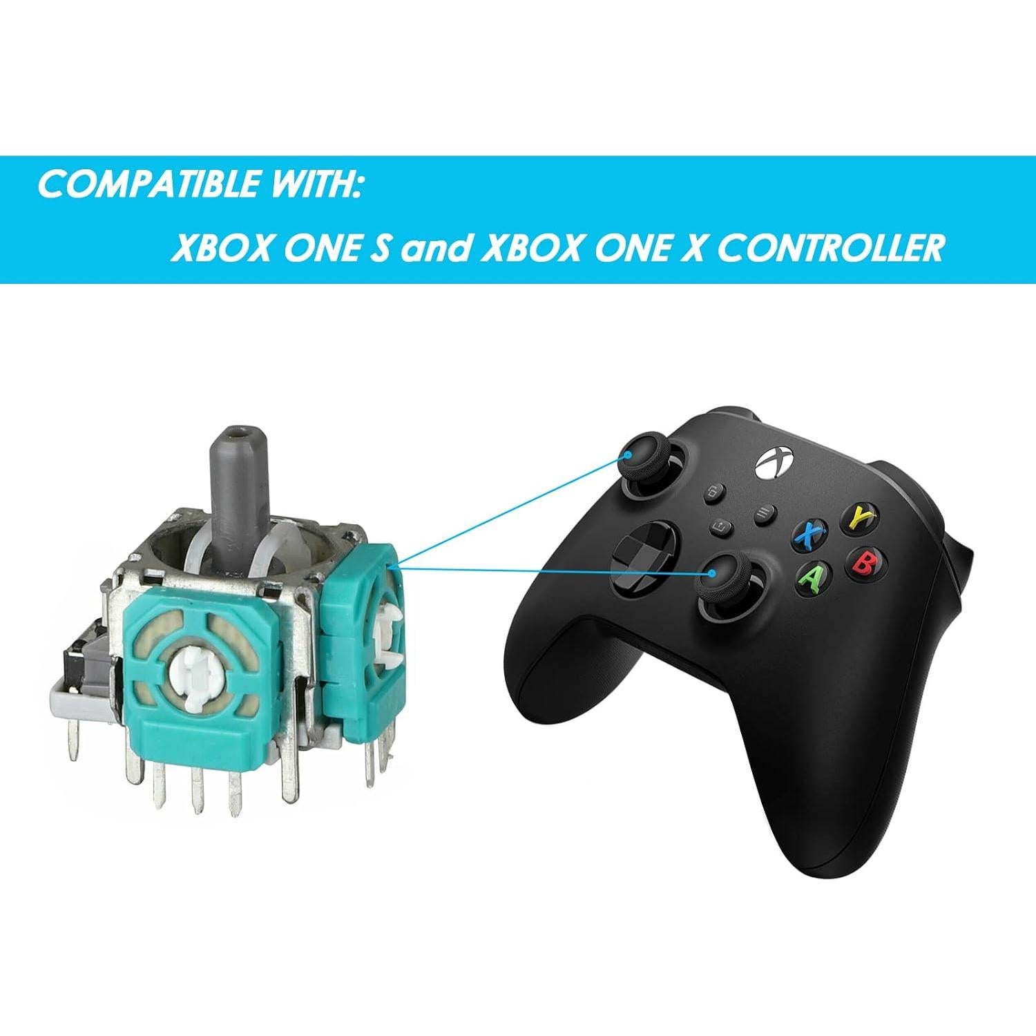 Repuestos Joysticks Xbox One S/X Veanic 4 Piezas + Herramientas