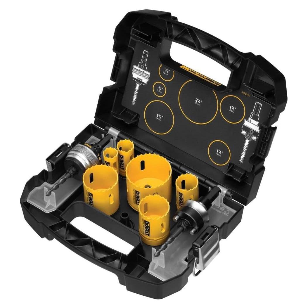Kit de Sierras de Corona Bi-Metal DEWALT D180001 9 Piezas