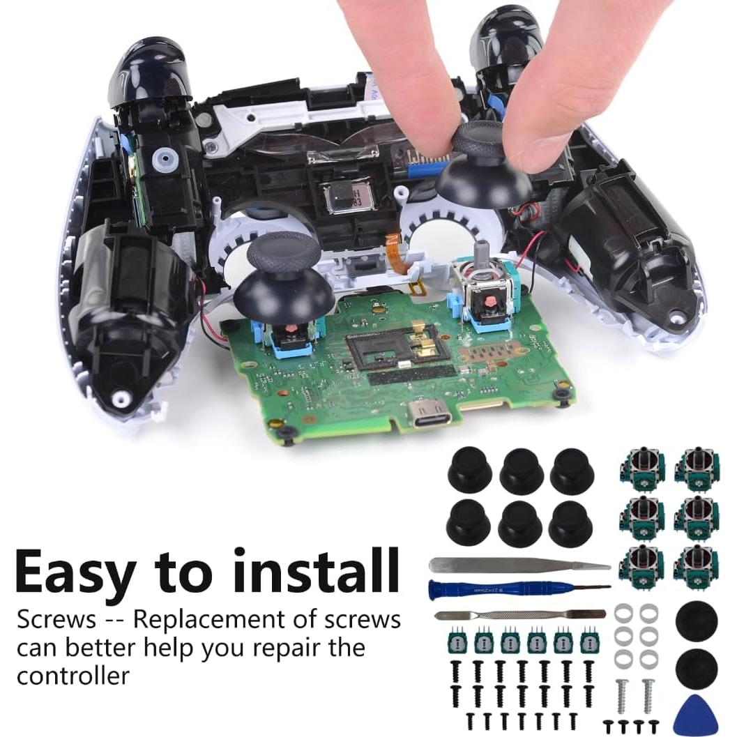 6 Joysticks Analógicos 3D Suifaqi para Controlador PS5
