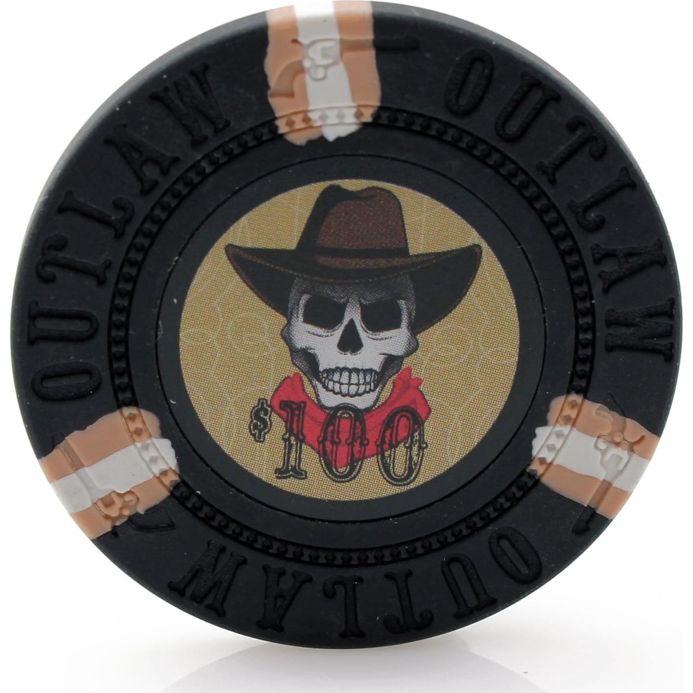 Juego de Fichas de Póker 500 Piezas - Versa Games Outlaw
