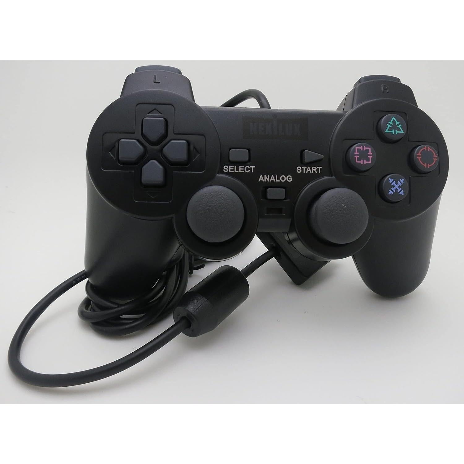 Controlador NEXiLUX PS2 Compatible con PlayStation 1 y 2