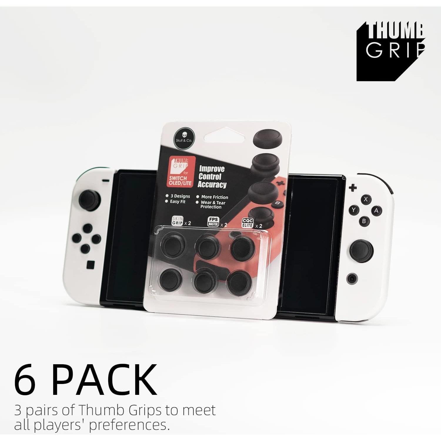 Tapas de Joystick Skull & Co. para Nintendo Switch - Rojo