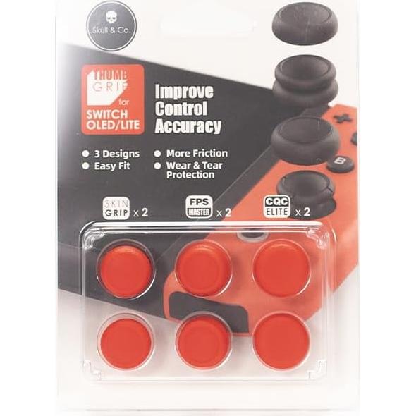 Tapas de Joystick Skull & Co. para Nintendo Switch - Rojo
